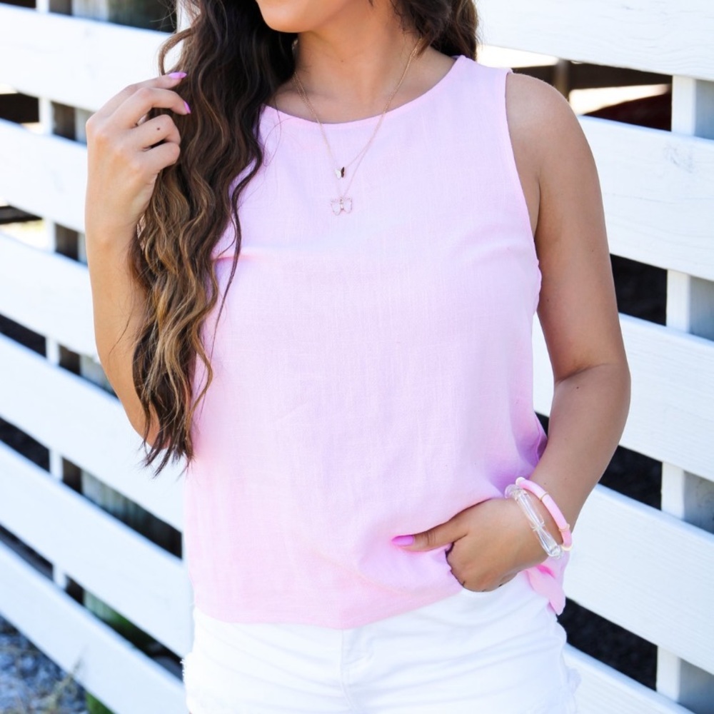 Pink Tank Too Blouse